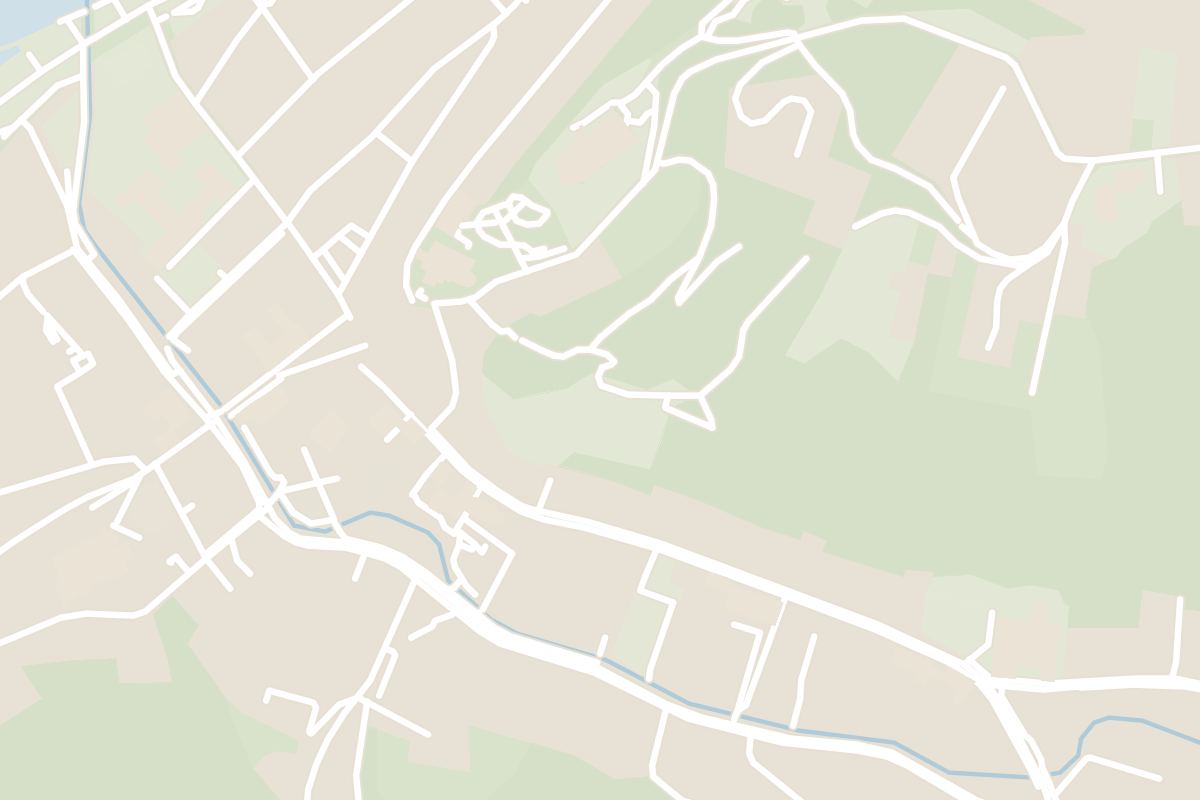 Map showing where Three Crosses Hill is