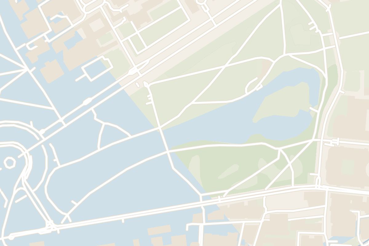 Map showing where St James's Park is