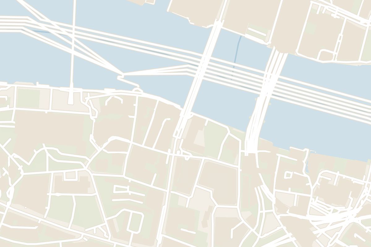 Map showing where Shakespeare's Globe Theatre is