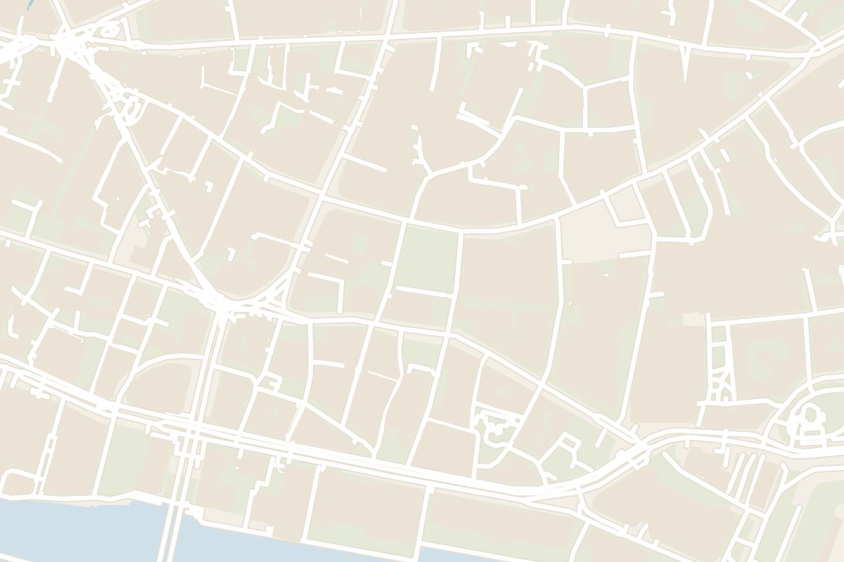 Map showing where Sky Garden is