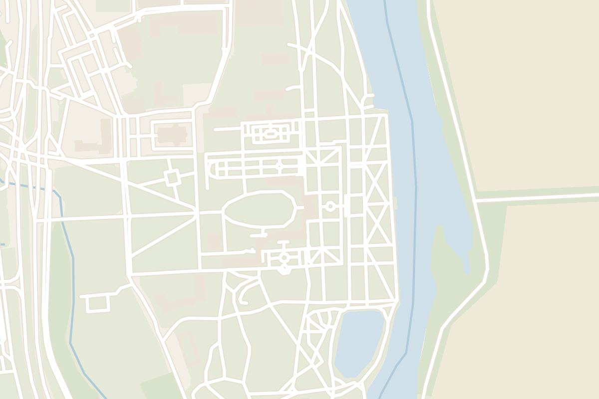 Map showing where Wilanów Palace is