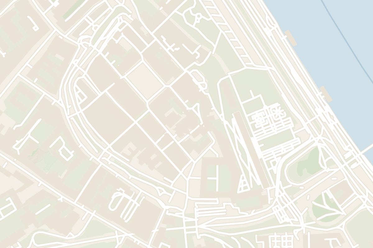 Map showing where St John's Archcathedral is