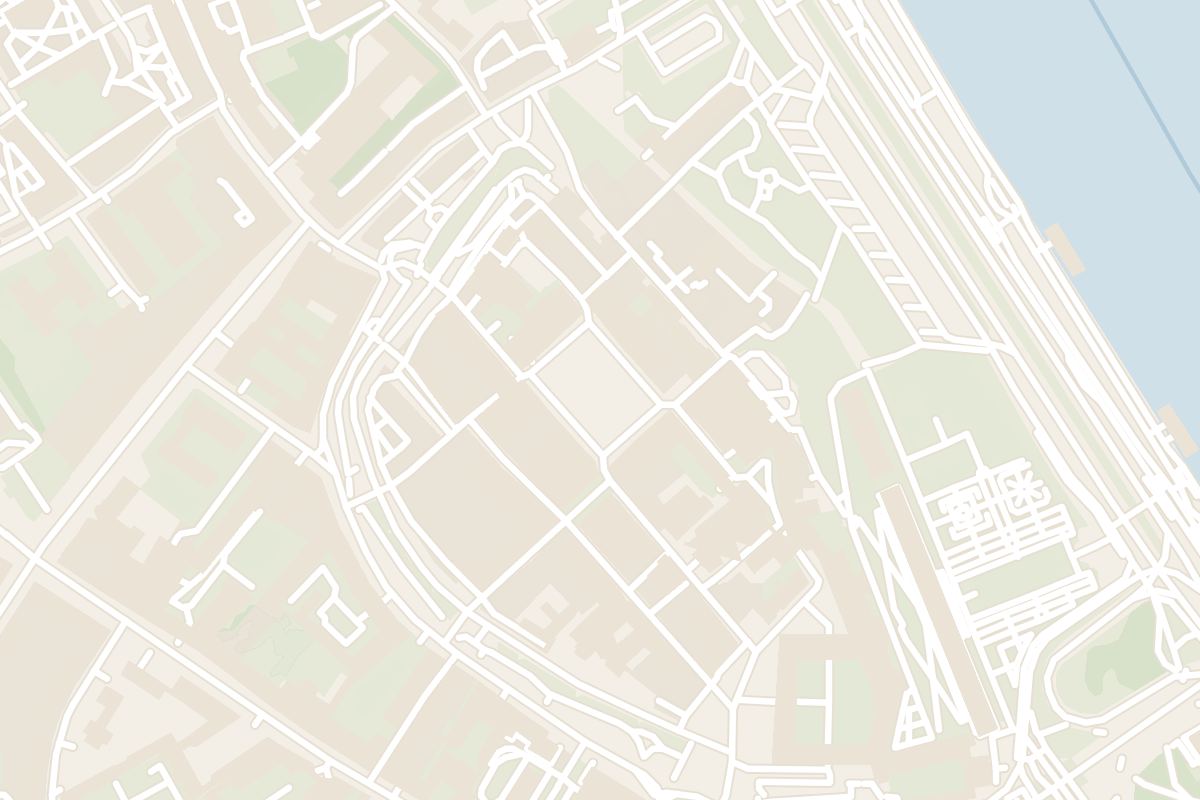 Map showing where Warsaw Old Town is
