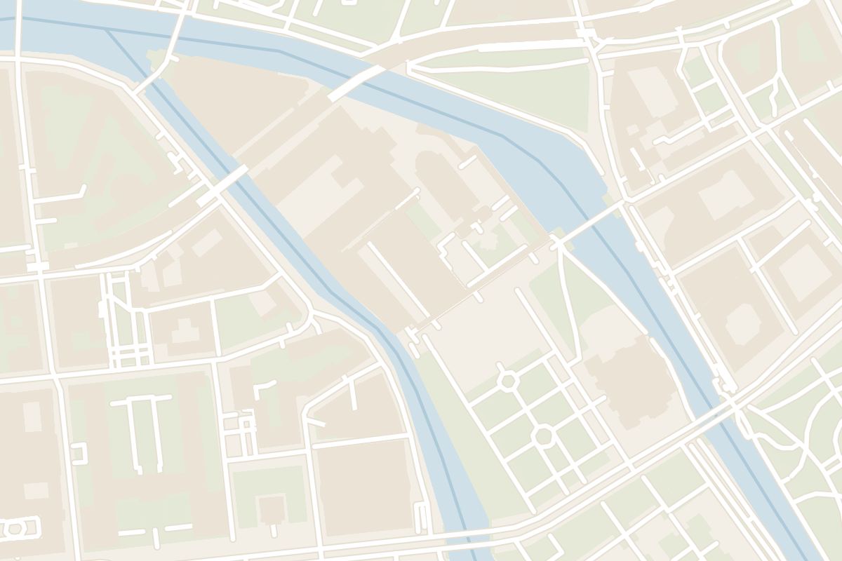 Map showing where Museum Island is