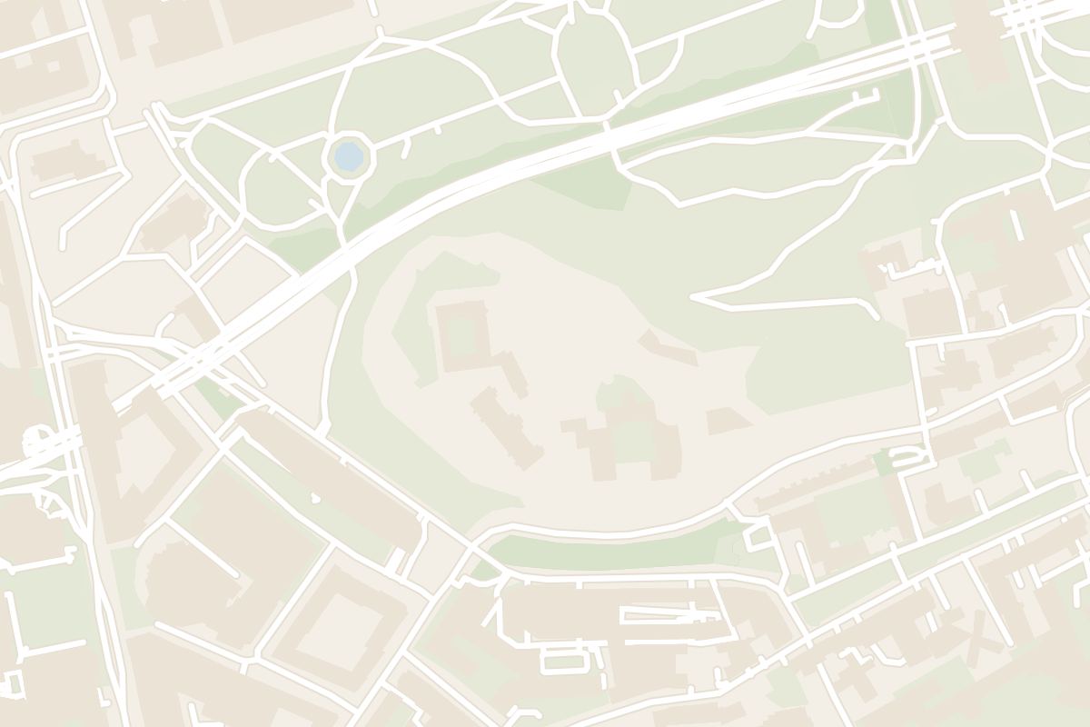 Map showing where Edinburgh Castle is