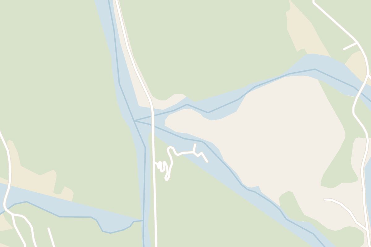 Map showing where Låtefossen is