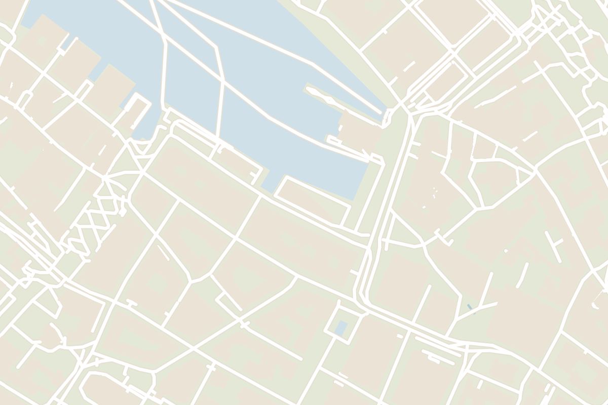 Map showing where Bergen Fish Market is