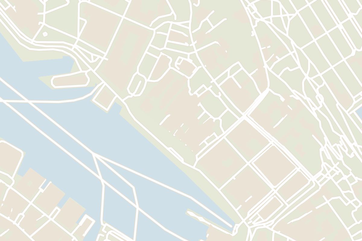 Map showing where Bryggen is