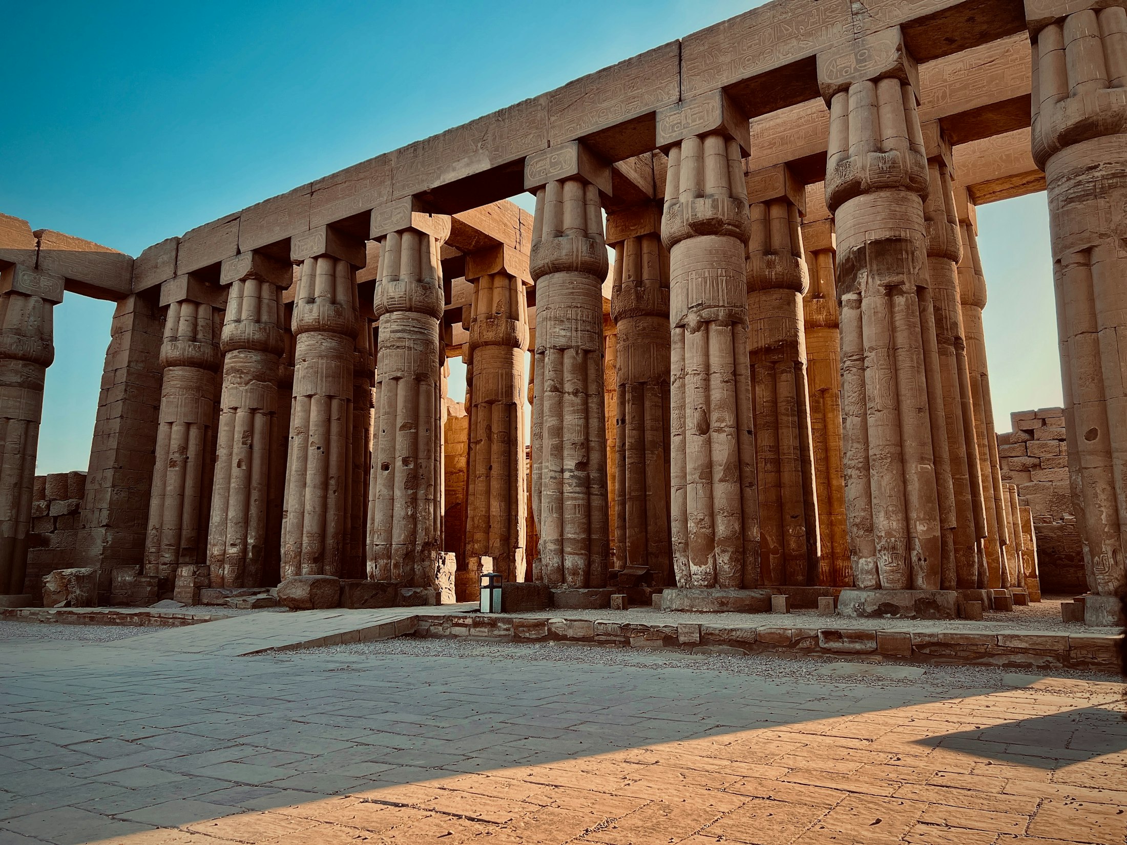 The great hypostyle hall of columns at Karnak Temple, Luxor