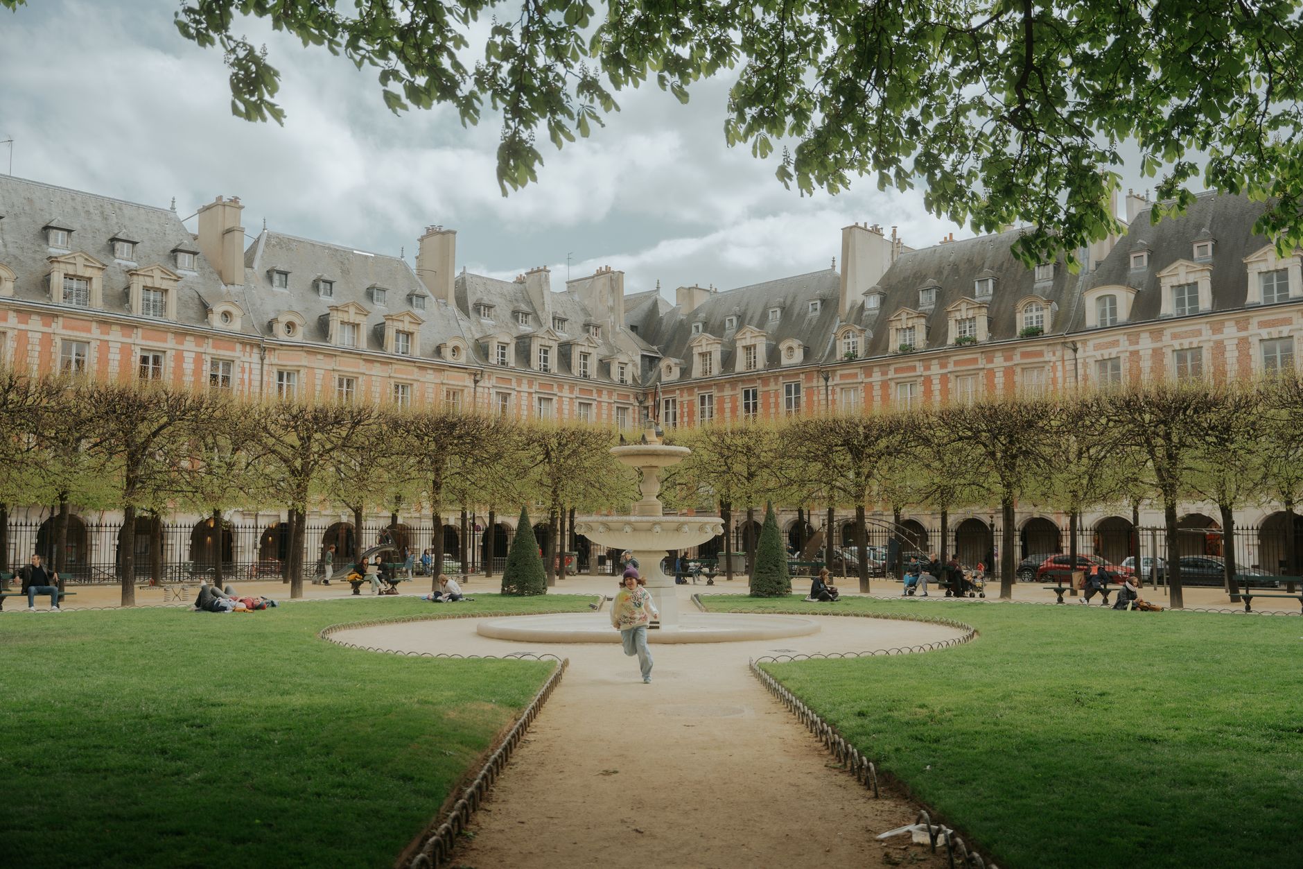 The Place des Vosges under its lime trees