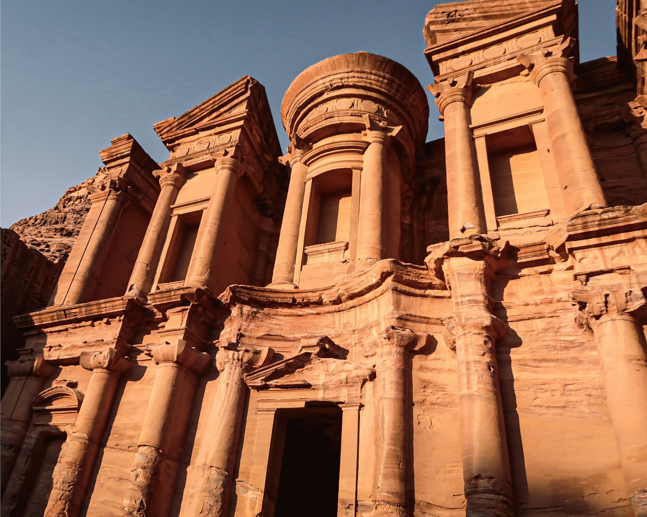 The Monastery, Ad-Deir, a vast rock-cut facade on a plateau above Petra