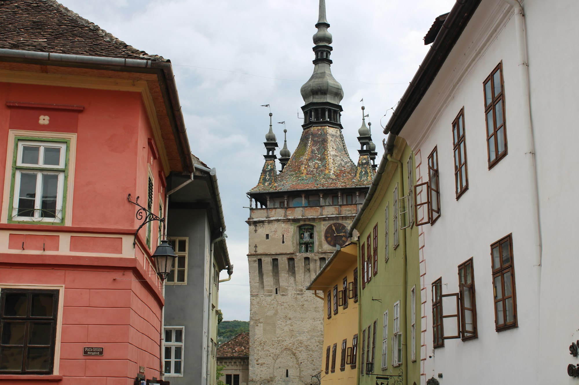 The medieval clock tower and citadel of Sighisoara