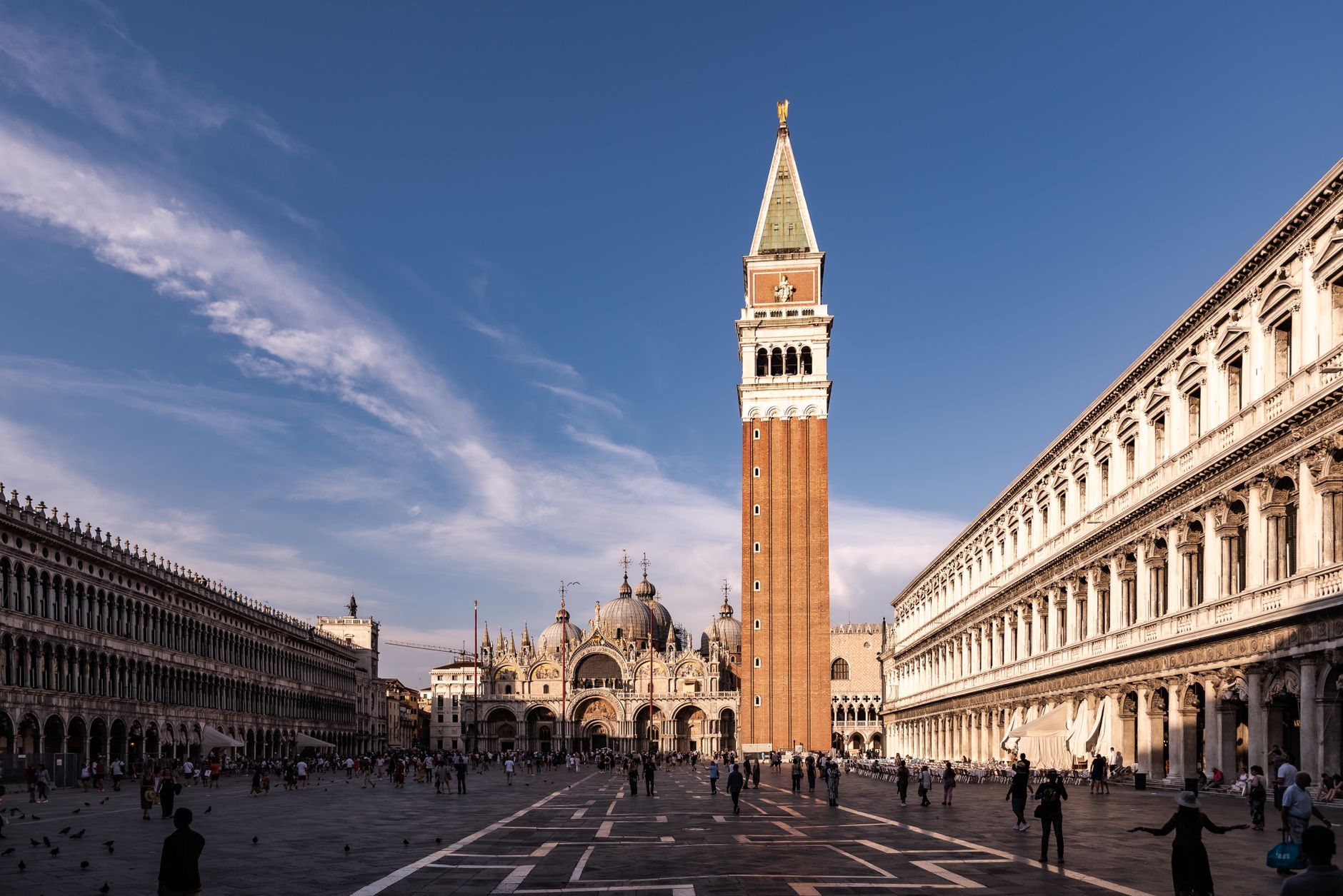 The campanile and the Procuratie in Piazza San Marco